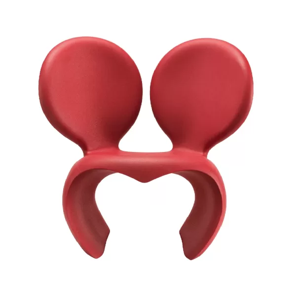 Qeeboo Don't F**K With The Mouse Armchair | Iconic Red Design | Indoor & Outdoor Use | Limited Edition by Ron Arad