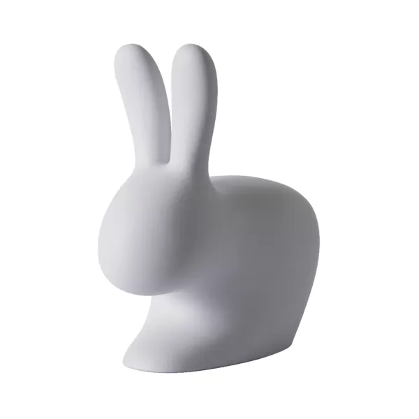 Qeeboo Rabbit Chair für Kinder – Babystuhl in Grau, ideal für drinnen & draußen, ergonomisches Design von Stefano Giovannoni, süß & funktional