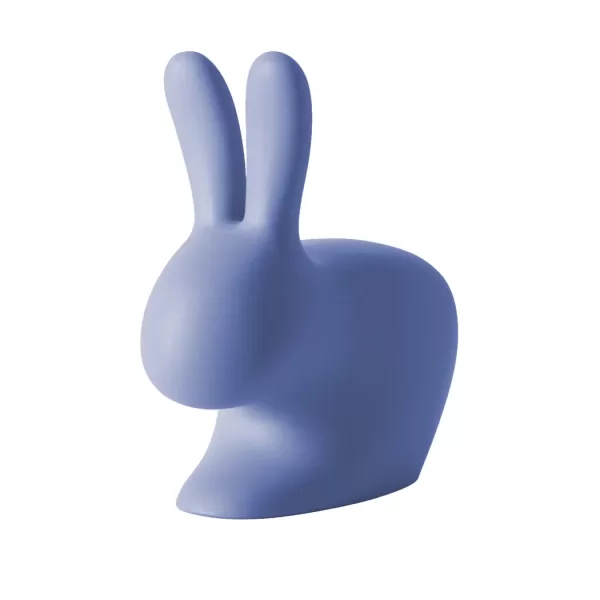 Qeeboo Rabbit Chair für Kinder - Babystuhl in Hellblau, niedliches Kaninchen-Design, ideal für Innen & Außen, von Stefano Giovannoni