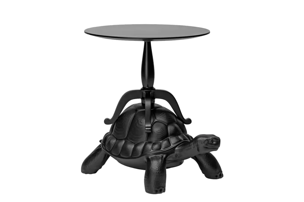 Qeeboo Turtle Coffee Table - Multifunktionale Schildkröte, schwarz, modernes Design, ideal für Bücher und Accessoires, einzigartiges Möbelstück