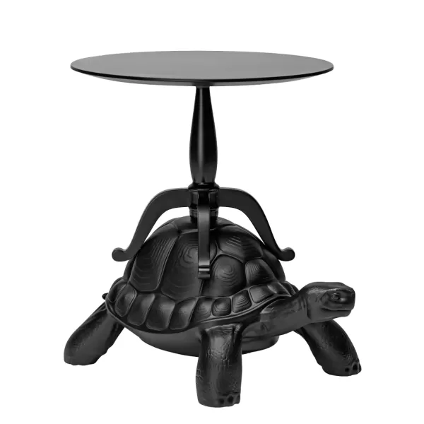 Qeeboo Turtle Coffee Table - Multifunktionale Schildkröte, schwarz, modernes Design, ideal für Bücher und Accessoires, einzigartiges Möbelstück