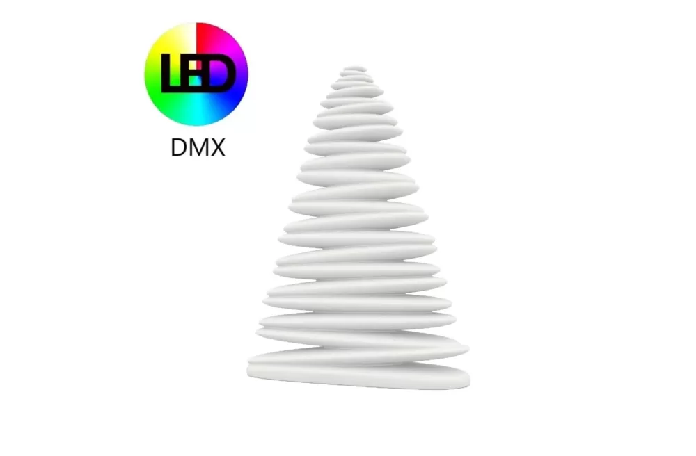 Vondom Chrismy LED-Weihnachtsbaum 100 cm, DMX, RGB-Farben, für Innen & Außen, Designerleuchte von Teresa Sapey, UV-beständig, modern