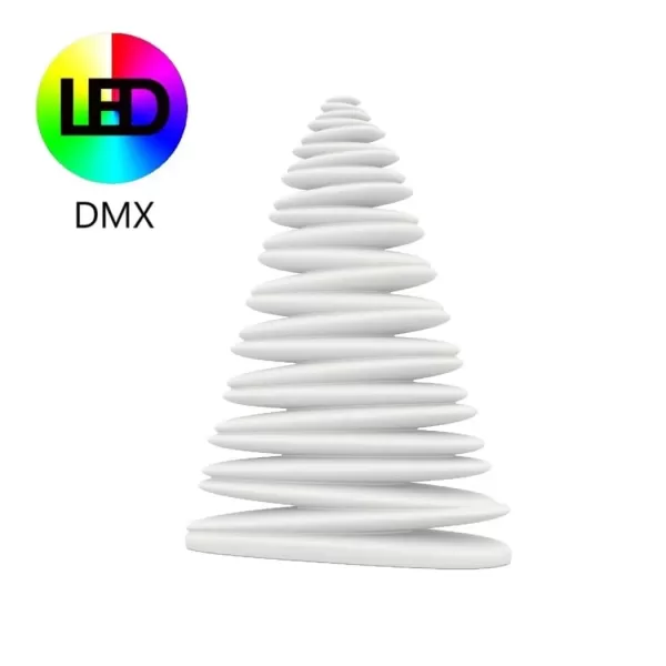 Vondom Chrismy LED-Weihnachtsbaum 100 cm, DMX, RGB-Farben, für Innen & Außen, Designerleuchte von Teresa Sapey, UV-beständig, modern