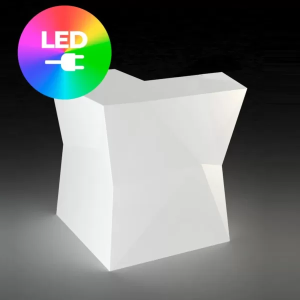 Vondom FAZ Bartheke Eckmodul mit RGBW LED – Modulares Design, elegant & wetterfest für Garten und Außenbereich, von Ramón Esteve.