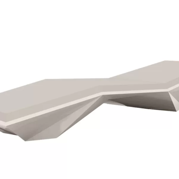 Vondom FAZ Lounge-Sonnenliege Taupe Matt – Ergonomisches Design, Hochwertige Materialien, Luxuriöser Komfort, Ideal für Außenbereiche