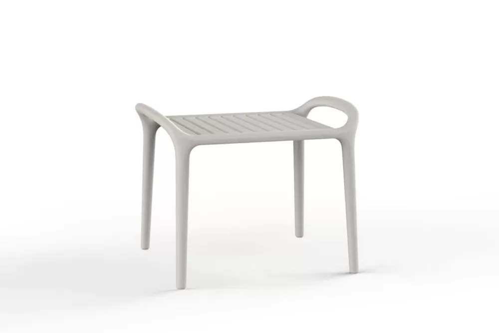 Vondom Ibiza Beistelltisch Cala - Designerstück von Eugeni Quitllet, 100% recycelbar, UV-beständig, zeitlos, leicht, ideal für Garten und Terrasse