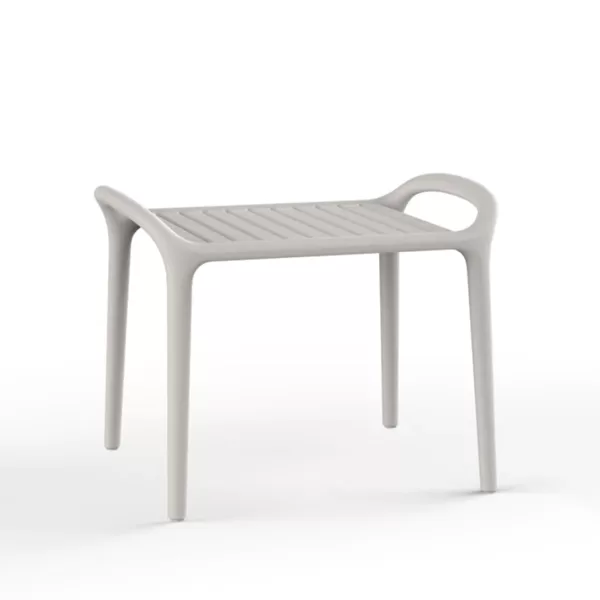 Vondom Ibiza Beistelltisch Cala - Designerstück von Eugeni Quitllet, 100% recycelbar, UV-beständig, zeitlos, leicht, ideal für Garten und Terrasse