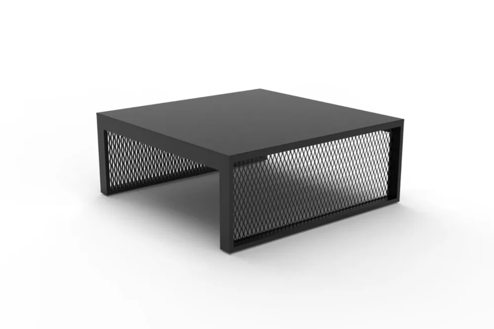 Vondom The Factory Couchtisch 100x100 cm - Schwarz, wetterfest, modernes Design, ideal für Innen- und Außenbereiche, langlebig und pflegeleicht