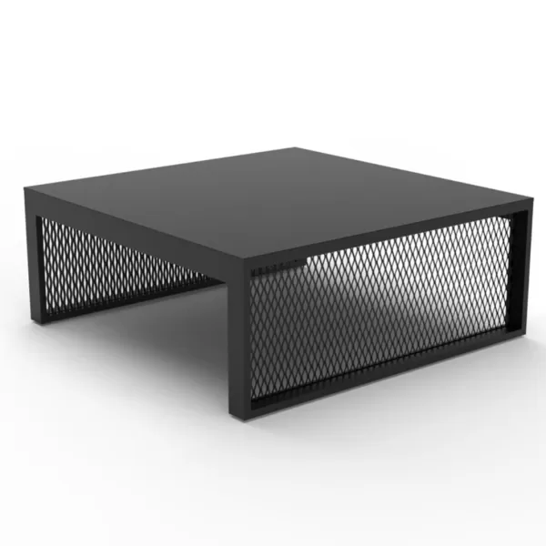 Vondom The Factory Couchtisch 100x100 cm - Schwarz, wetterfest, modernes Design, ideal für Innen- und Außenbereiche, langlebig und pflegeleicht