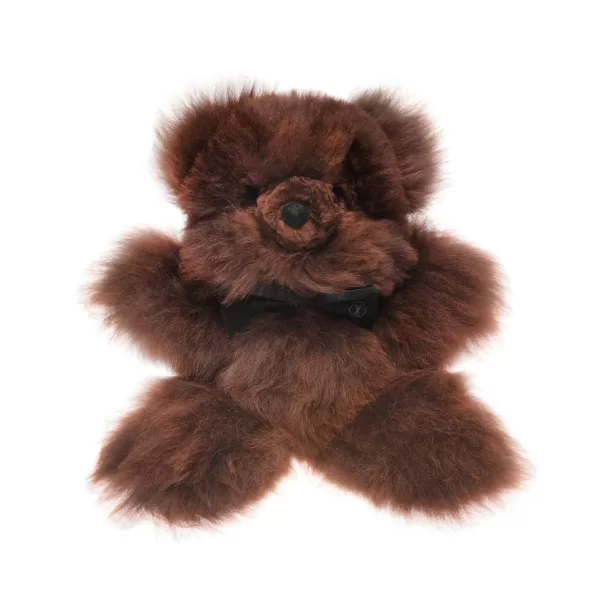 WEICH Couture Alpaca Teddy Pelu | Kuscheliger Braun Teddy aus Royal Alpaka | Groß, weich, hypoallergen, edel verpackt | Für Kinder ab 3 Jahren