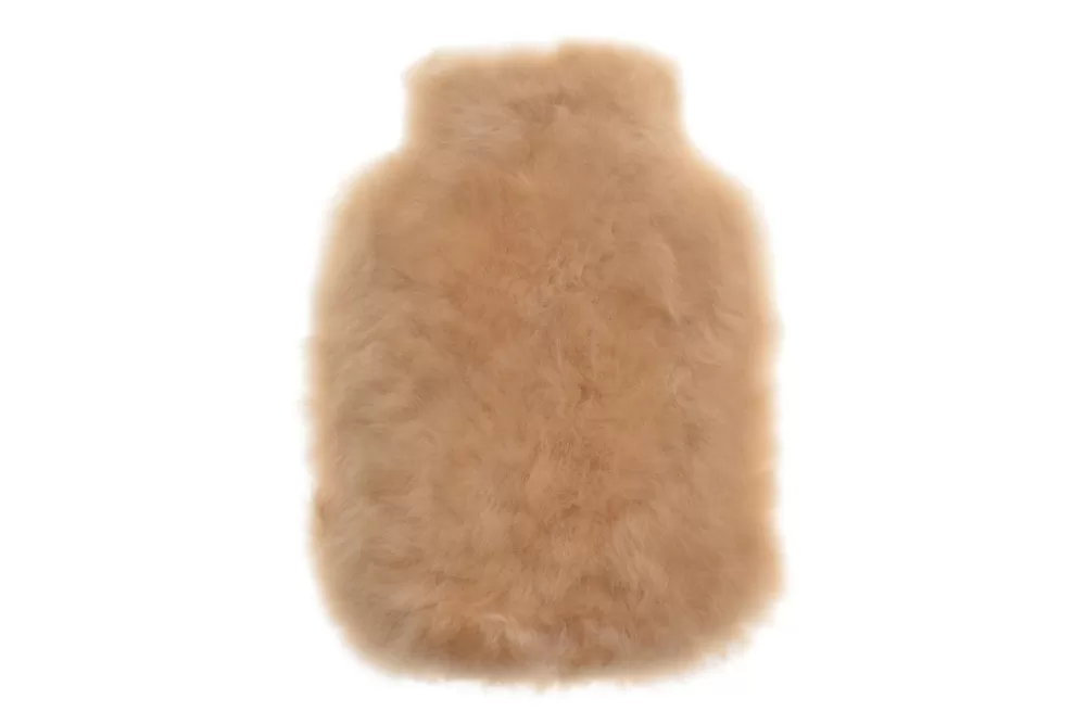 WEICH Couture Alpaca Wärmflasche CALMO Junior, Champagne – Premium Alpakawolle, hypoallergen, langlebig, edles Geschenk im Geschenkkarton