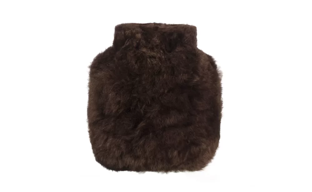 WEICH Couture Alpaca Wärmflasche CALMO Junior - Dunkle Schokolade, hypoallergen, atmungsaktiv, edles Geschenk im exklusiven Karton