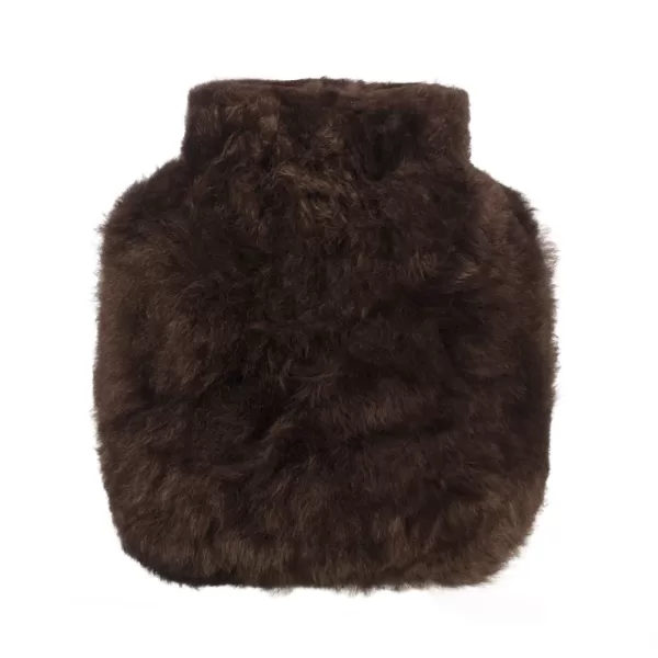 WEICH Couture Alpaca Wärmflasche CALMO Junior - Dunkle Schokolade, hypoallergen, atmungsaktiv, edles Geschenk im exklusiven Karton