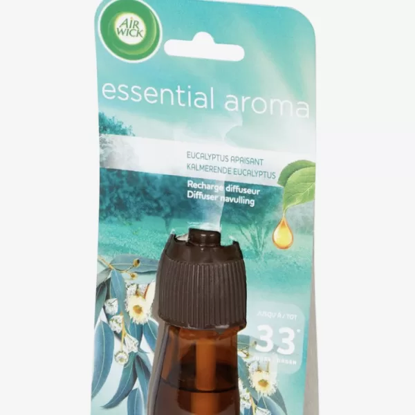 Air Wick Essential Aroma Navulling Eucalyptus - Geurverspreider met Essentiële Oliën - Tot 33 Dagen Frisheid en Kalmerende Sfeer