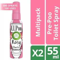 Air Wick V.I.Poo Rose Luchtverfrisser - Toilet Spray - 2x55ml - Geur-Neutralisator voor Een Frisse Toiletervaring