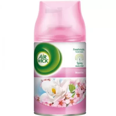 Airwick Freshmatic Max Nachfüllung – Magnolia Duft, Automatischer Raumspray, 250ml, Frischer Raumduft für Zuhause, Langanhaltend und Bequem