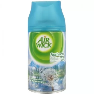 Airwick Freshmatic Max Nachfüllung – Frische Bergluft, automatische Raumerfrischung, 250ml Duftspray für langanhaltenden Wohlgeruch