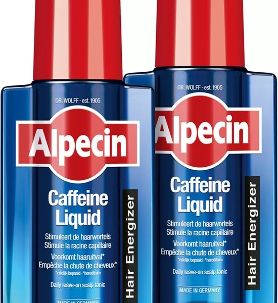 Alpecin Cafeïne Liquid Haar Tonic 2x200ml - Voorkomt Haaruitval, Ondersteunt Haargroei, Voor Alle Haar- en Hoofdhuidtypes