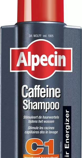 Alpecin Caffeine Shampoo C1 - 3 x 250 ml - Stimuliert Haargrowth, Stärkt feines Haar, Bekämpft Haarausfall - Für tägliche Anwendung