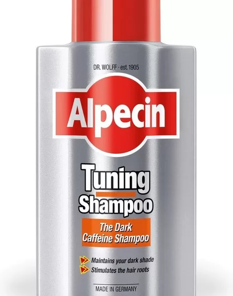 Alpecin Tuning Shampoo 200 ml - Versterkt Donker Haar, Voorkomt Haaruitval, Verbergt Grijze Haren, Stimuleert Haarwortels