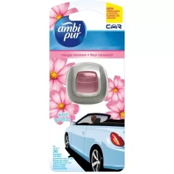 Ambi Pur Auto Luchtverfrisser Car Clip - Bloesem Geur - Frisse Bloesem Aroma voor Auto - Langdurige Geurverfrissing