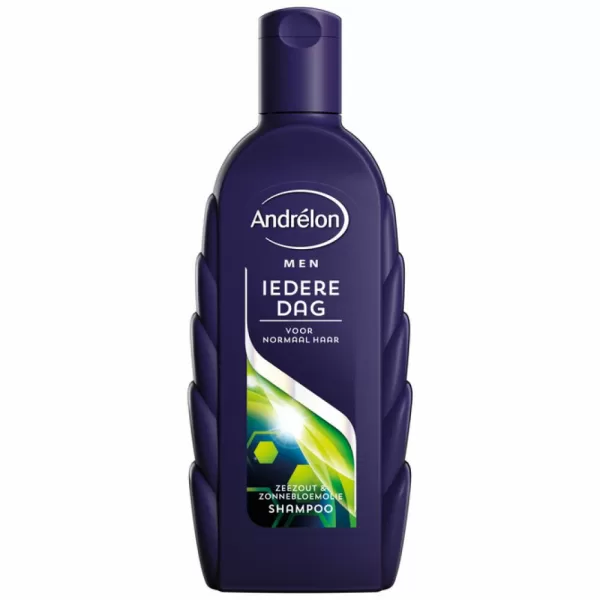 Andrelon Shampoo Iedere Dag voor Mannen - 3 Stuks, Dagelijks Gebruik, Milde Reiniging, Mineralen & Zonnebloemextract voor Glans en Vitaliteit