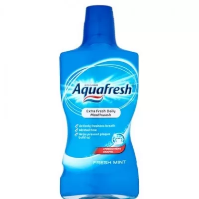 Aquafresh Mundwasser Fresh Mint 500ml – Erfrischendes Mundwasser für langanhaltenden Atem und optimale Mundhygiene