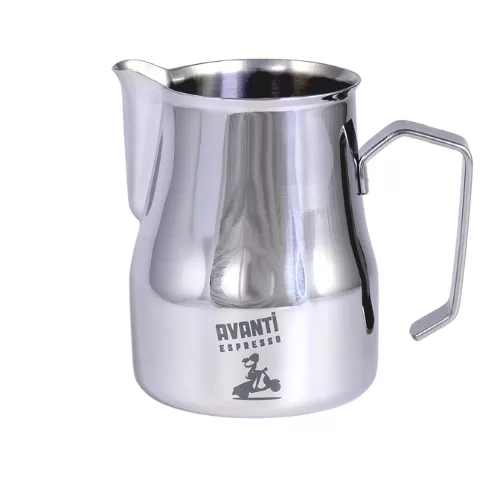 AVANTI Profi Milchkanne MOTTA 0,35L Edelstahl – Barista-Qualität für perfektes Milchschaum und Latte Art – Original aus Italien