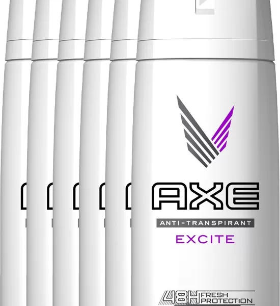 Axe Deospray Excite Dry - 6er Pack (6x150ml) | Herrenduft, langanhaltender Schutz, frischer Duft für den ganzen Tag