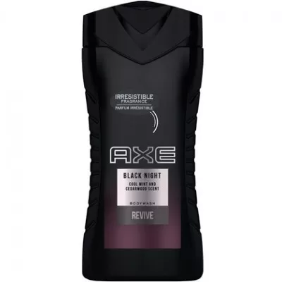 Axe Douchegel Black Night 250ml - Mysterieuze Geur voor Zintuigen, Verfrissend & Verkwikkend, Ideaal voor Dagelijks Gebruik