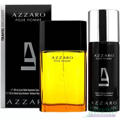 Azzaro Pour Homme Geschenkset – 100 ml Eau de Toilette + 150 ml Deodorant, elegantes Parfum für Männer, frische und sinnliche Noten.