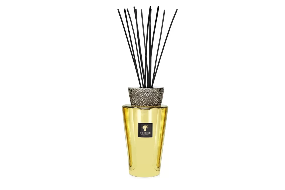 Baobab Aurum Totem Luxury Diffuser 5L - Handgefertigter Flakon, Jasmin & Moschus, Les Exclusives, Geschenkbox inkl. Duftstäbchen