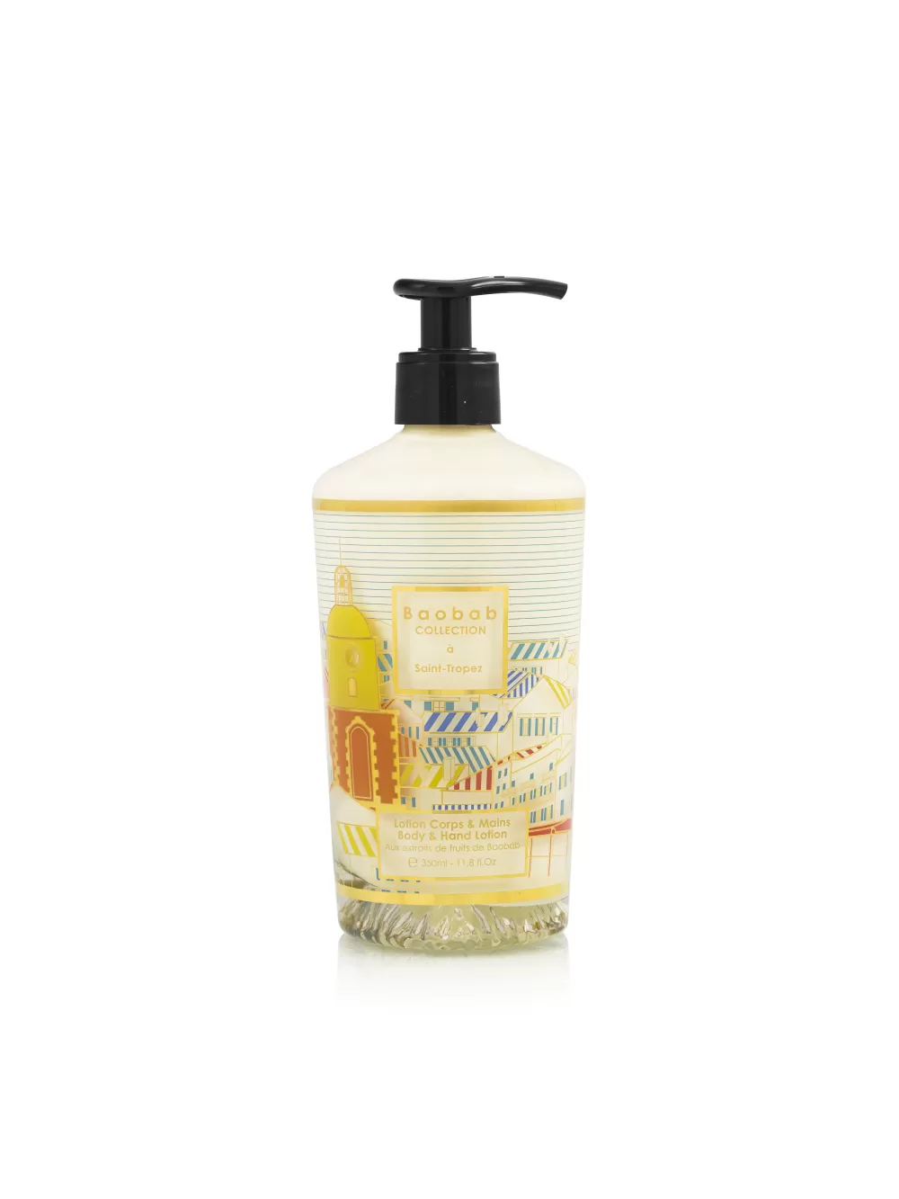 Baobab Saint Tropez Hand & Body Lotion - Feuchtigkeitsspendend, erfrischender Duft, leichte Textur, dekorativer Glasflakon, 200ml