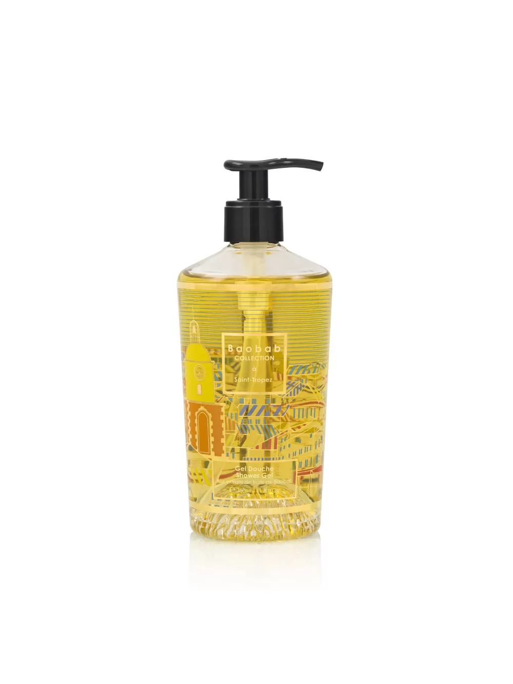 Baobab Saint Tropez Duschgel | My First Baobab Cosmetics | Aromatischer Duft von Thymian, Basilikum & Minze | Feuchtigkeitsspendend, 250ml