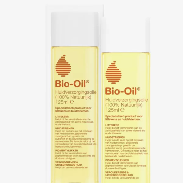 Bio Oil 125ml - 100% Natuurlijk, Vegan & Parfumvrij - Effectief tegen Littekens, Huidstriemen & Pigmentvlekken - Hydrateert en Verstevigt Huid