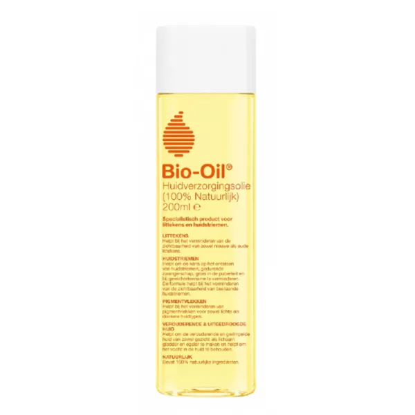 Bio Oil Body Oil 200ml – 100% Natuurlijk, Vegan & Parfumvrij – Vermindert Littekens, Striae & Pigmentvlekken - Hydrateert Verouderende Huid