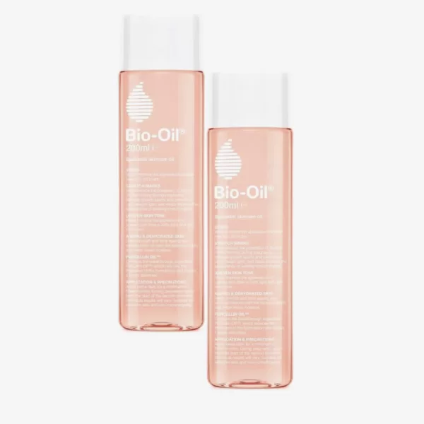 Bio-Oil Huidverzorgingolie - 2 x 200ml Voordeelverpakking voor Littekens, Striae, Droge Huid en Rimpels - Effectieve Verzorging met PurCellin Oil