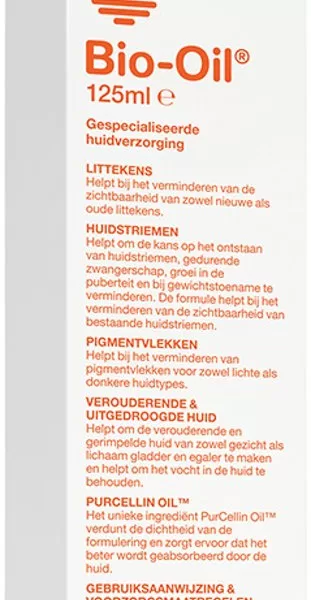 Bio-Oil Specialistische Huidolie 125ml - Tegen Littekens, Huidstriemen & Pigmentvlekken, Verzorgt Droge Huid, Ideaal voor Dagelijks Gebruik