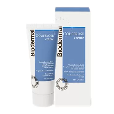 Biodermal Couperose Creme 30ml - Vermindert Roodheid & Kleine Adertjes, Kalmeert & Beschermt Huid, Geschikt voor Alle Huidtypen