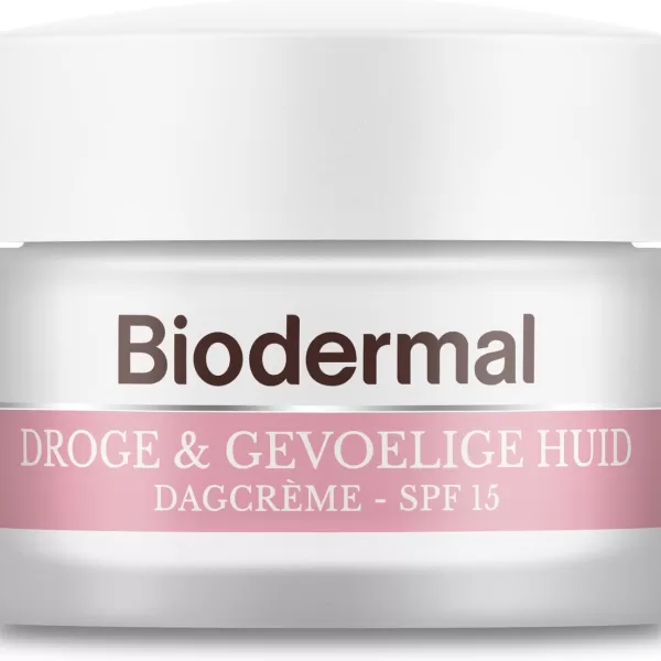 Biodermal Dagcrème voor Droge & Gevoelige Huid - 50ml - Hydrateert, Herstelt & Beschermt - Milde Formule voor Intense Voeding