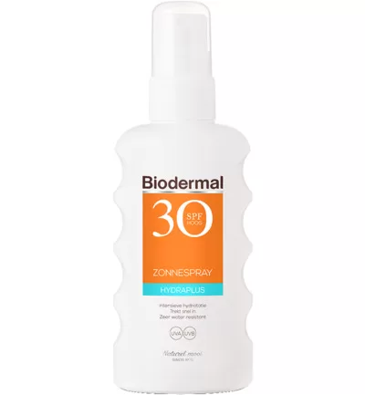 Biodermal Hydra Plus Zonnespray SPF 30 - 175ml | UVB/UVA Bescherming & Diepe Hydratatie | Zonnebescherming voor de Huid