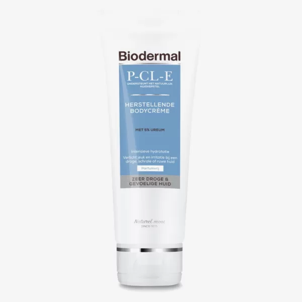 Biodermal P-CL-E Herstellende Bodycrème 200ml – Voor Zeer Droge & Gevoelige Huid, Intensieve Hydratatie, Verlicht Jeuk & Irritatie