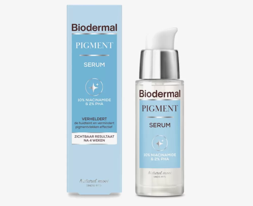 Biodermal Pigment Serum 30 ml - Vermindert Hyperpigmentatie, Pigmentvlekken, met 10% Niacinamide, Exfolieert, Hydrateert, Dermatologisch Getest