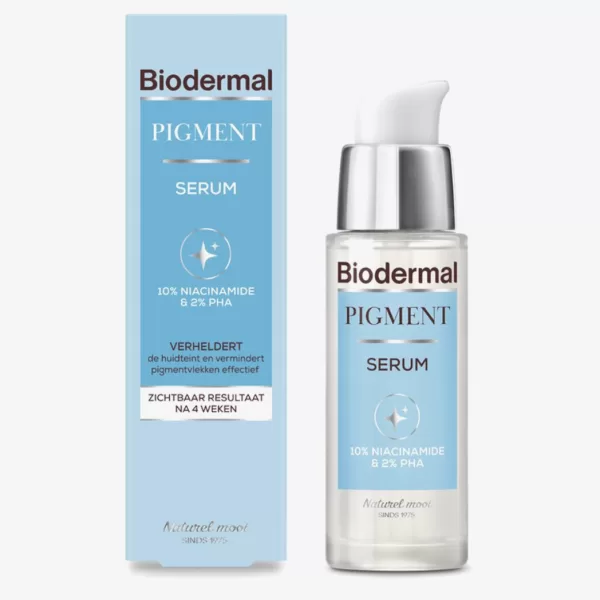 Biodermal Pigment Serum 30 ml - Vermindert Hyperpigmentatie, Pigmentvlekken, met 10% Niacinamide, Exfolieert, Hydrateert, Dermatologisch Getest