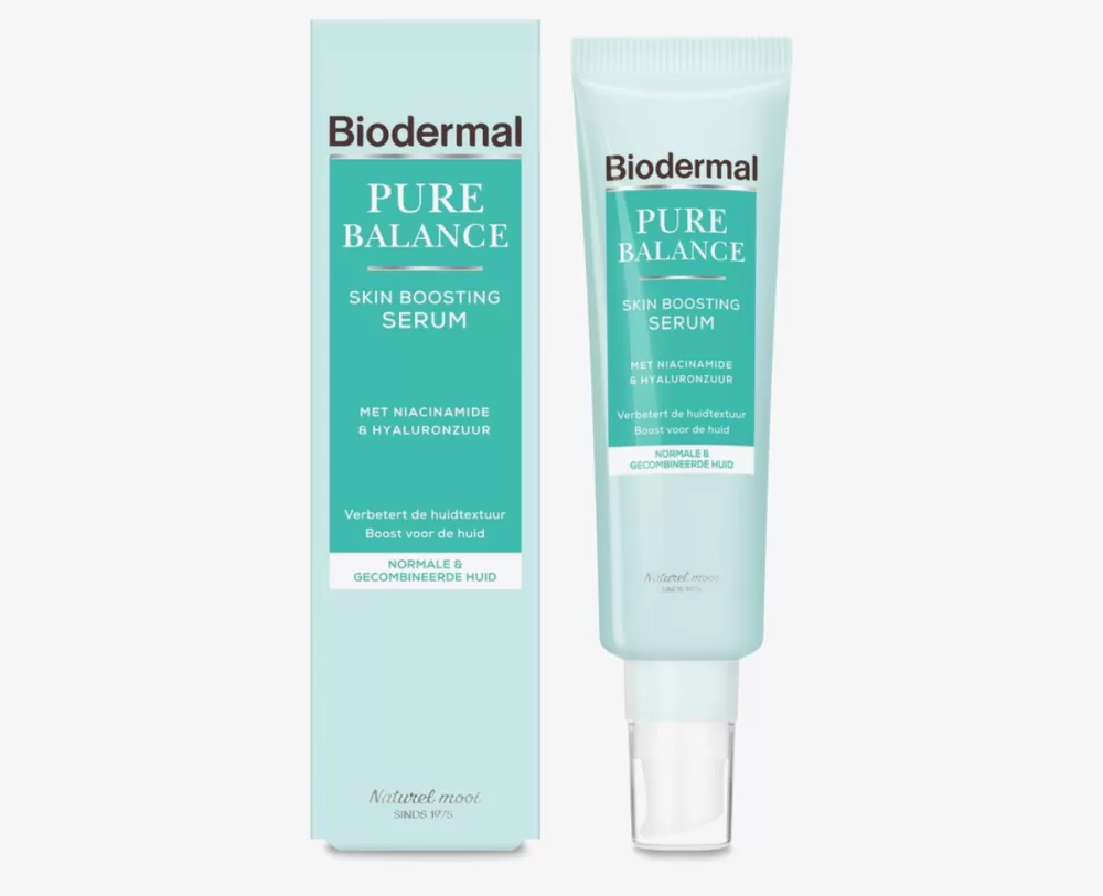 Biodermal Pure Balance Serum 30ml – Hyaluronzuur & Niacinamide voor Huidverzorging, Hydratatie & Verbetering van Huidtextuur