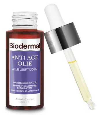 Biodermal Renewing Face Oil - Hydraterende Gezichtsolie met Vitamine E & Q10 voor Droge Huid, 30ml, Anti-Aging, Dermatologisch Getest