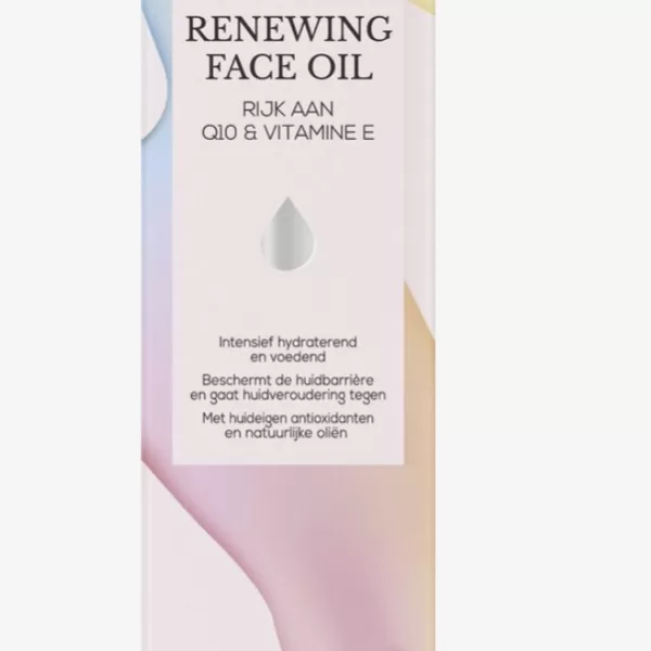 Biodermal Renewing Face Oil - Gezichtsolie met Q10 & Vitamine E voor alle huidtypen, vermindert fijne lijntjes, hydrateert & beschermt.