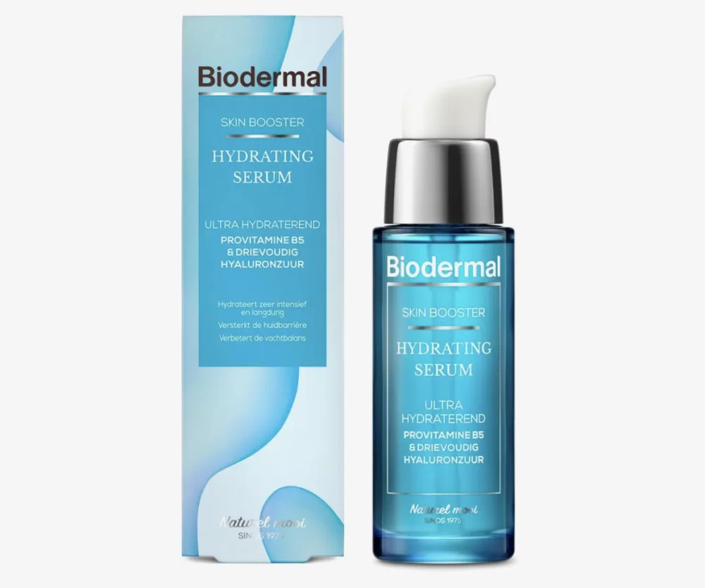 Biodermal Skin Booster Hydrating Serum - Ultra Hydratatie met Provitamine B5 & Drievoudig Hyaluronzuur voor Alle Huidtypen