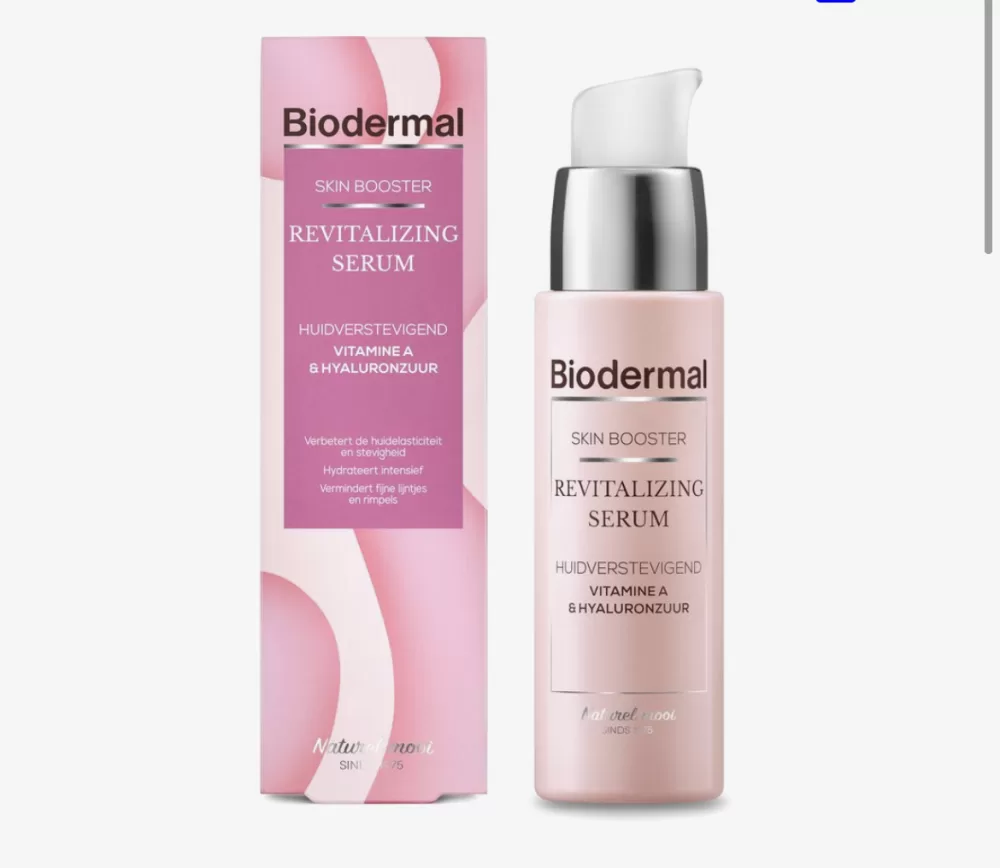 Biodermal Skin Booster Revitalizing Serum – Verstevigend, met Vitamine A & Hyaluronzuur, Vermindert Lijntjes, Voor Alle Huidtypen, 30 ml