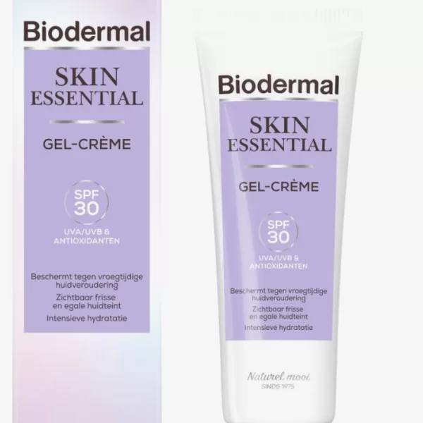 Biodermal Skin Essential Dagcrème SPF 30 - Anti-Aging, Hydratatie, Antioxidanten, 50 ml - Lichte Gel-Crème voor Stralende Huid